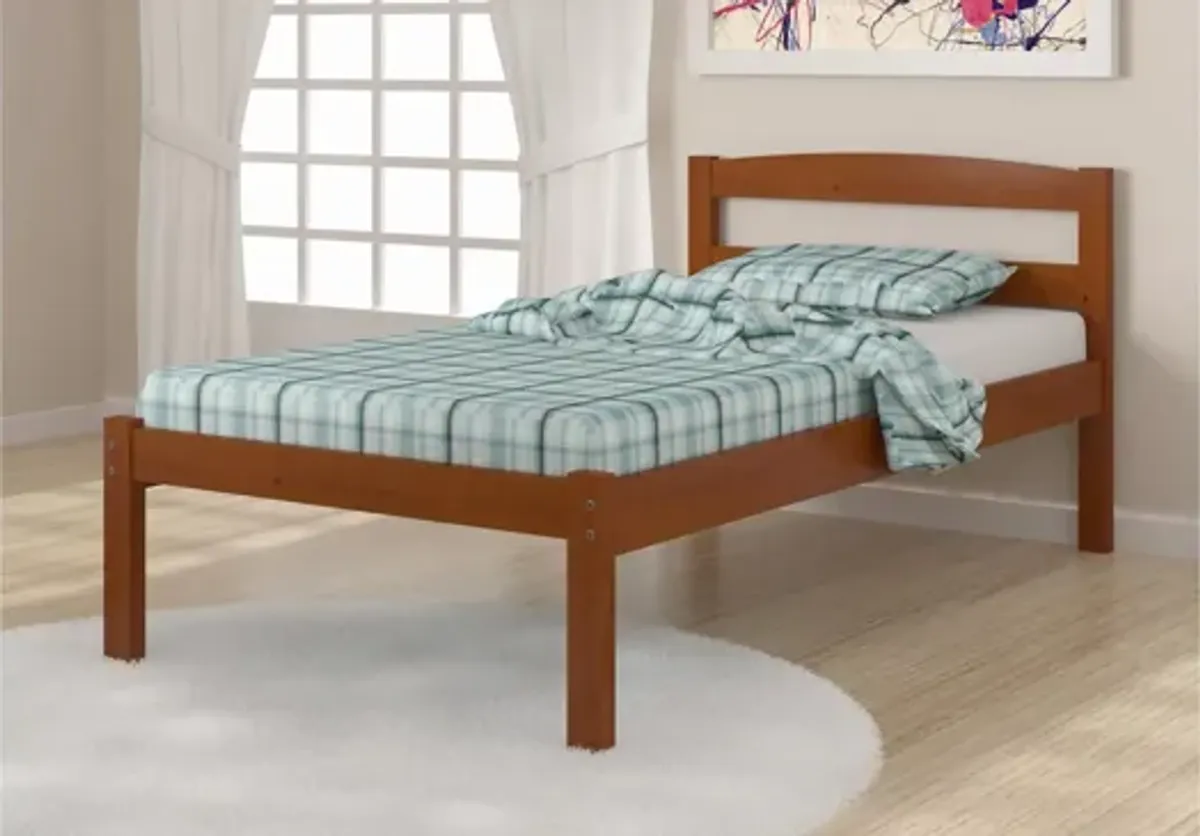 Econo Scandinavian Bed with Twin Trundle in Espresso by Donco Trading