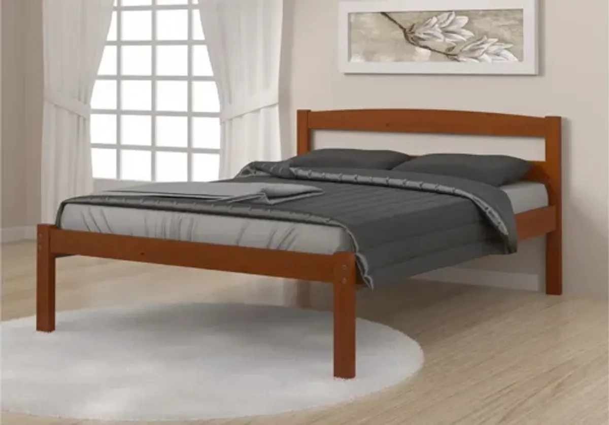 Econo Scandinavian Bed with Twin Trundle in Espresso by Donco Trading