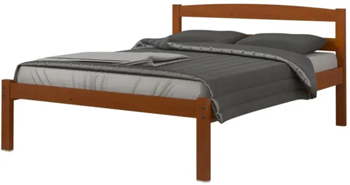 Econo Scandinavian Bed with Twin Trundle in Espresso by Donco Trading