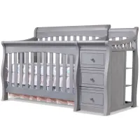 Princeton Elite Crib & Changer with Conversion Kit in Weathered Gray by Sorelle Furniture