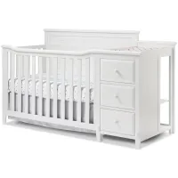 Berkley Panel Crib with Conversion Kit & Changer in White by Sorelle Furniture