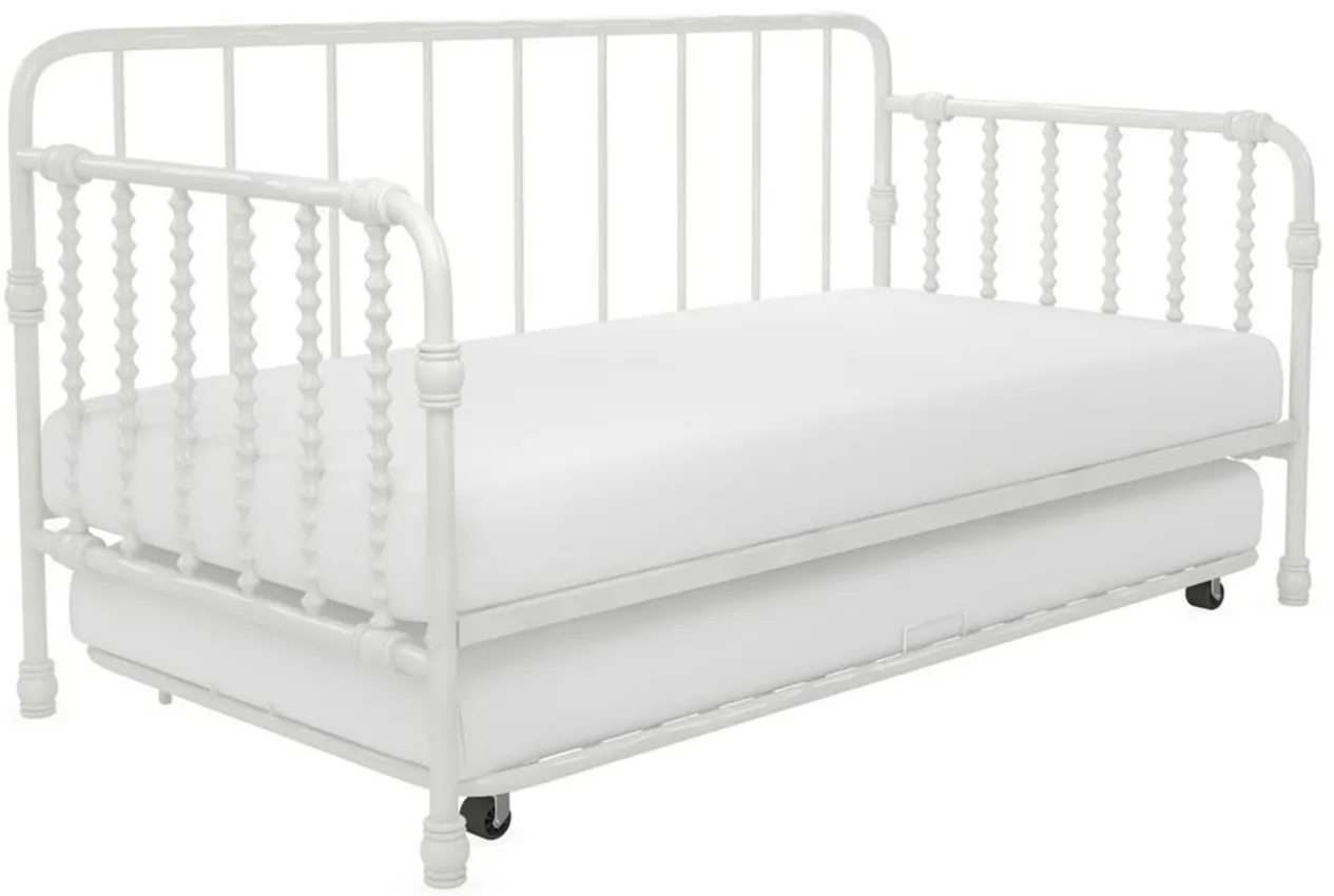 Little Seeds Monarch Hill Wren Metal Daybed with Trundle in White by DOREL HOME FURNISHINGS