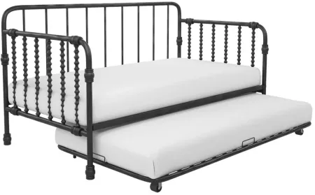 Little Seeds Monarch Hill Wren Metal Daybed with Trundle in Black by DOREL HOME FURNISHINGS