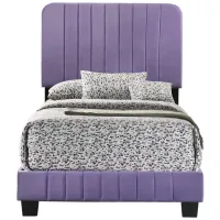 Lodi Upholstered Panel Bed in Purple by Glory Furniture