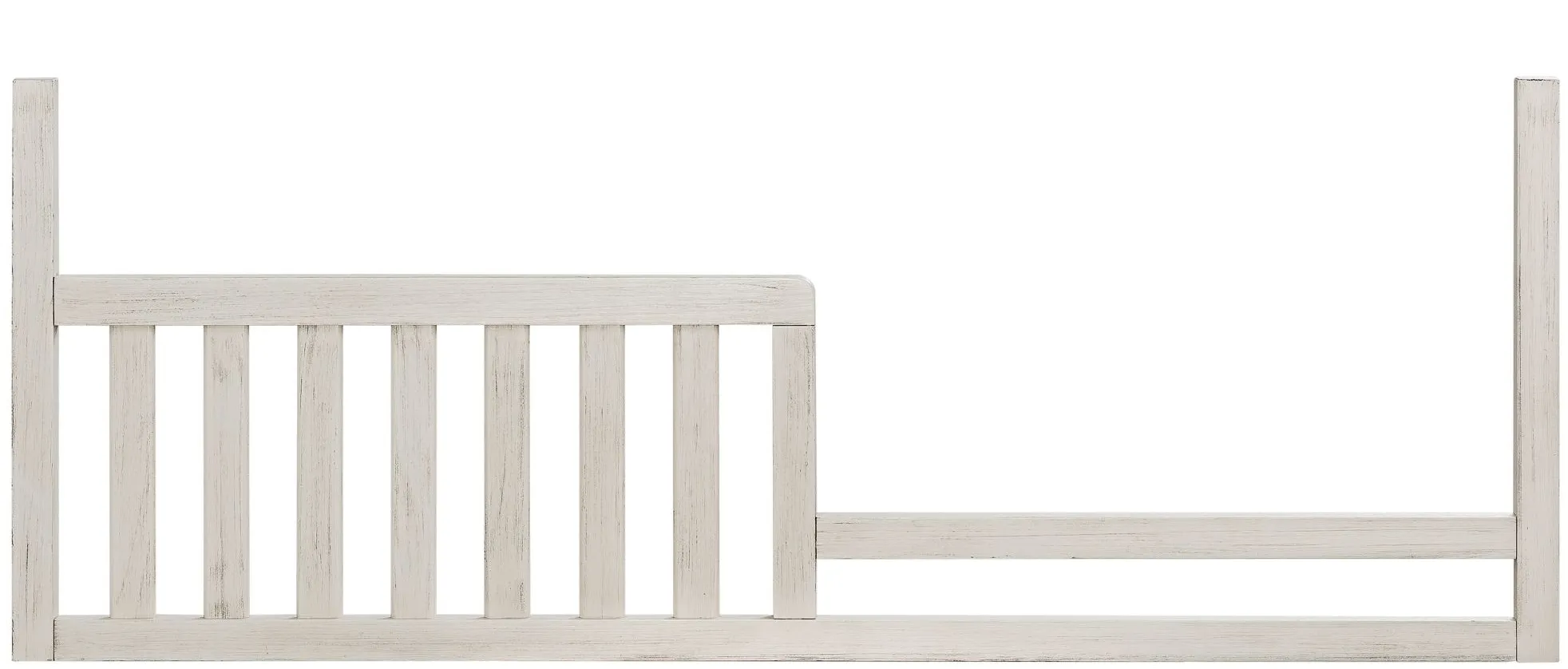 Bella Convertible Toddler Rail in Brushed White by Westwood Design