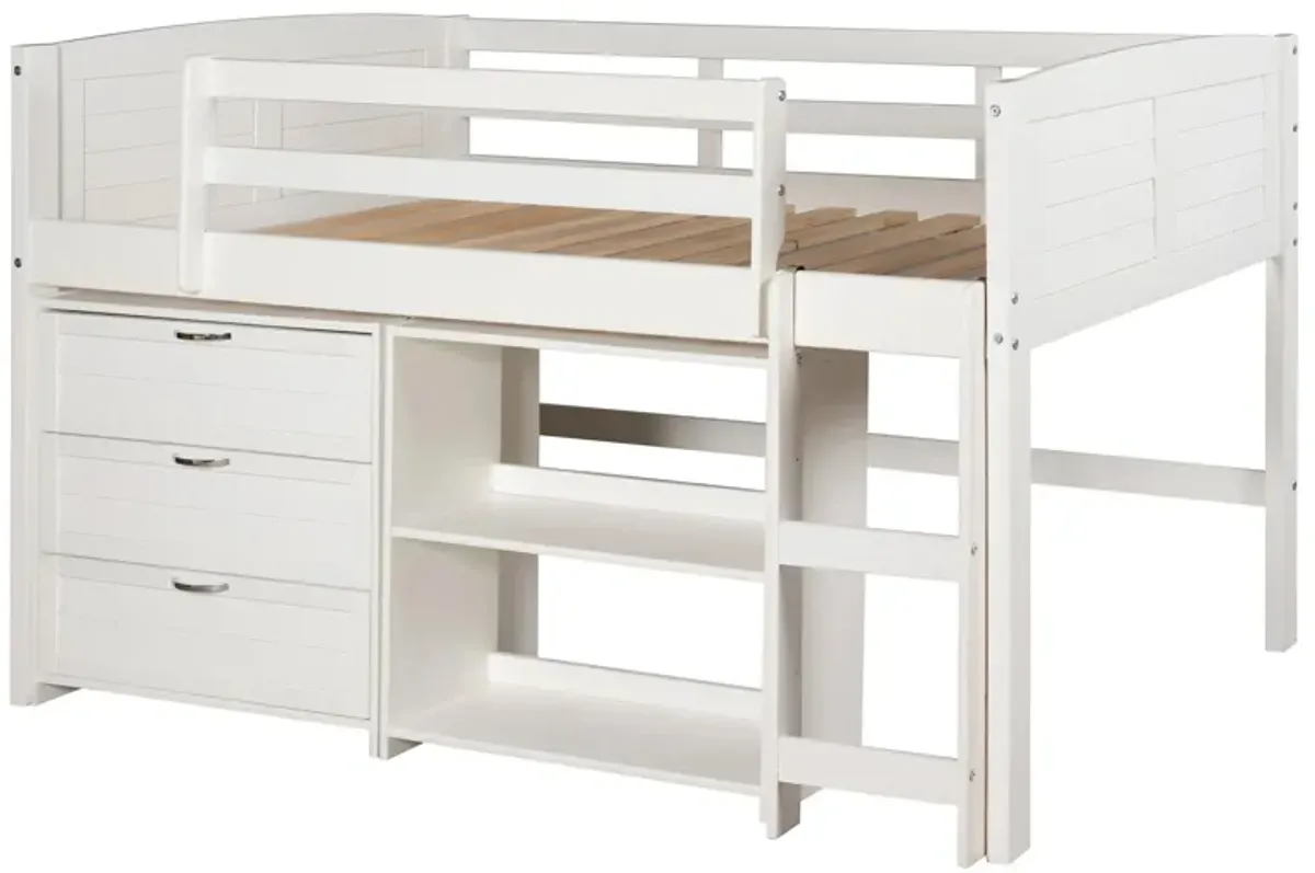 Donco Louver Low Loft Bed