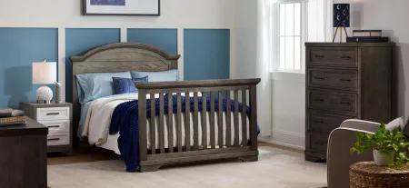 Carter Convertible Bed Rails in Brushed Pewter by Westwood Design