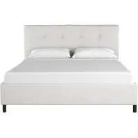Nathan Platform Bed in Premier White by Skyline