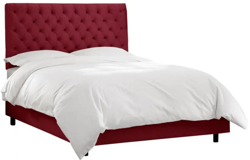 Queensbury Bed in Velvet Berry by Skyline