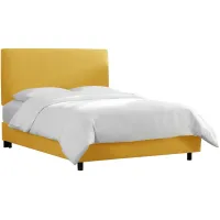 Valerie Bed in Linen French Yellow by Skyline