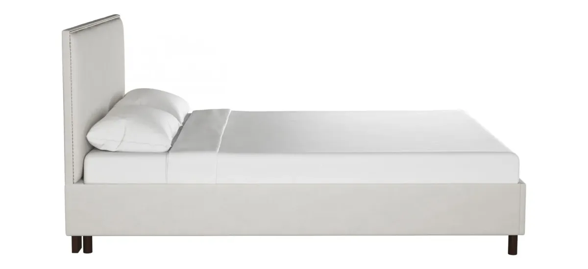 Maria Platform Bed in Premier White by Skyline