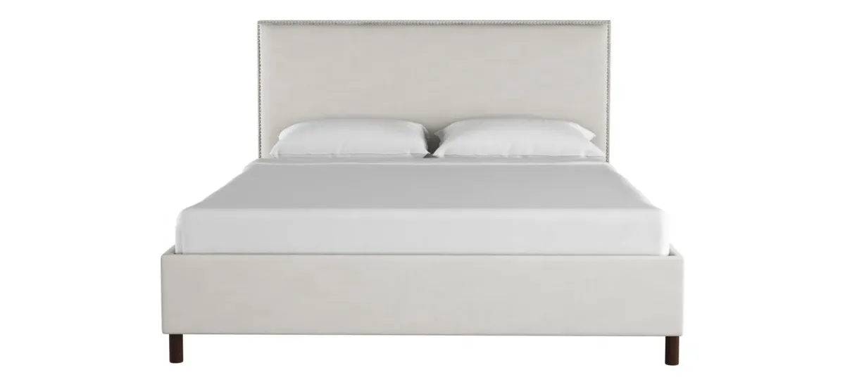 Maria Platform Bed in Premier White by Skyline