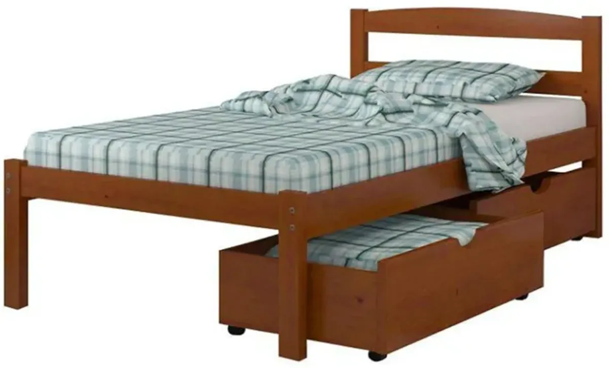 Econo Scandinavian Bed with Dual Underbed Drawers