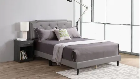 Deb Upholstered Bed in Light Gray by Glory Furniture