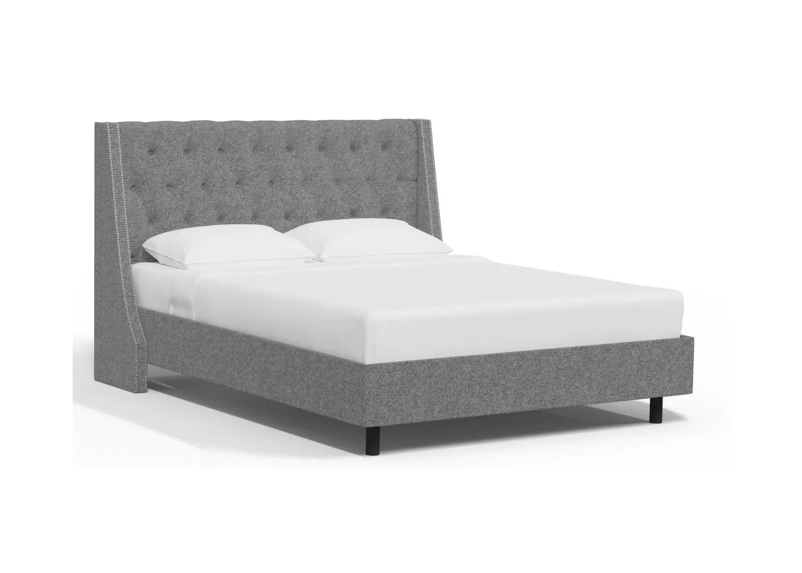 Sheridan Wingback Platform Bed in Zuma Pumice by Skyline