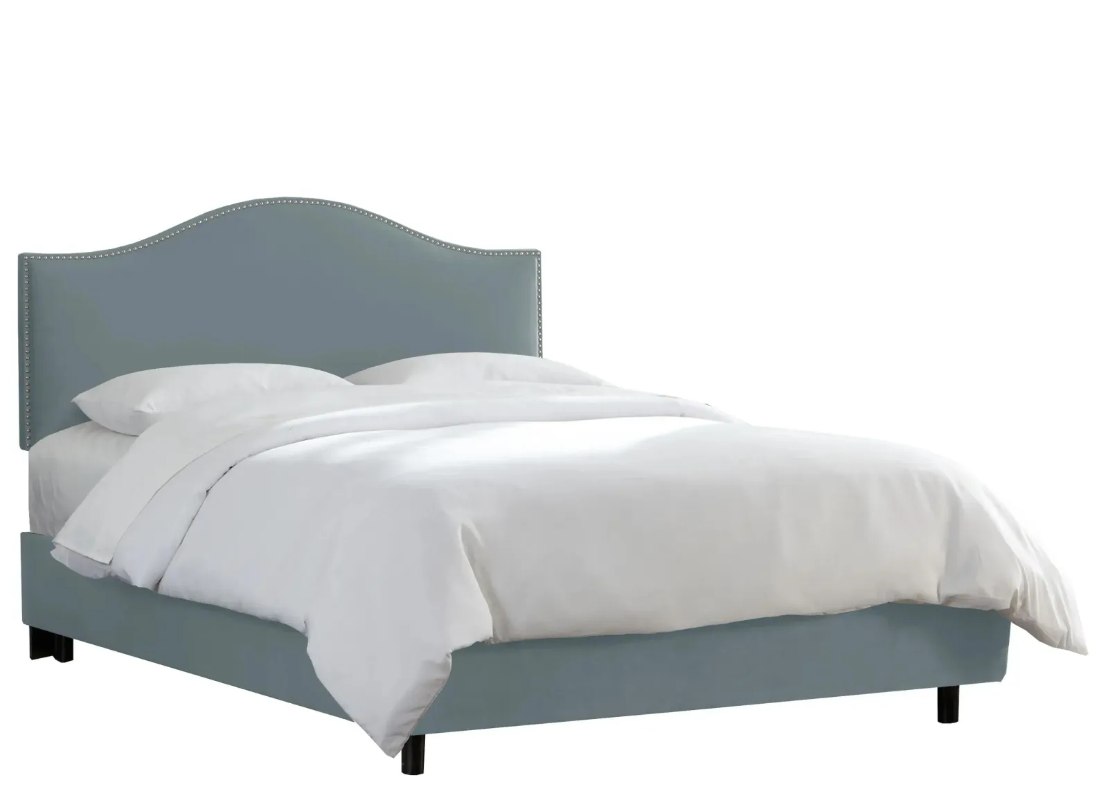 Alexander Bed in Velvet Ocean by Skyline