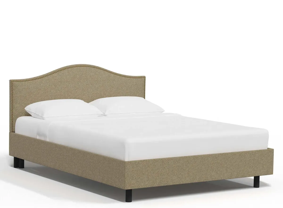 Alexander Platform Bed in Zuma Linen by Skyline