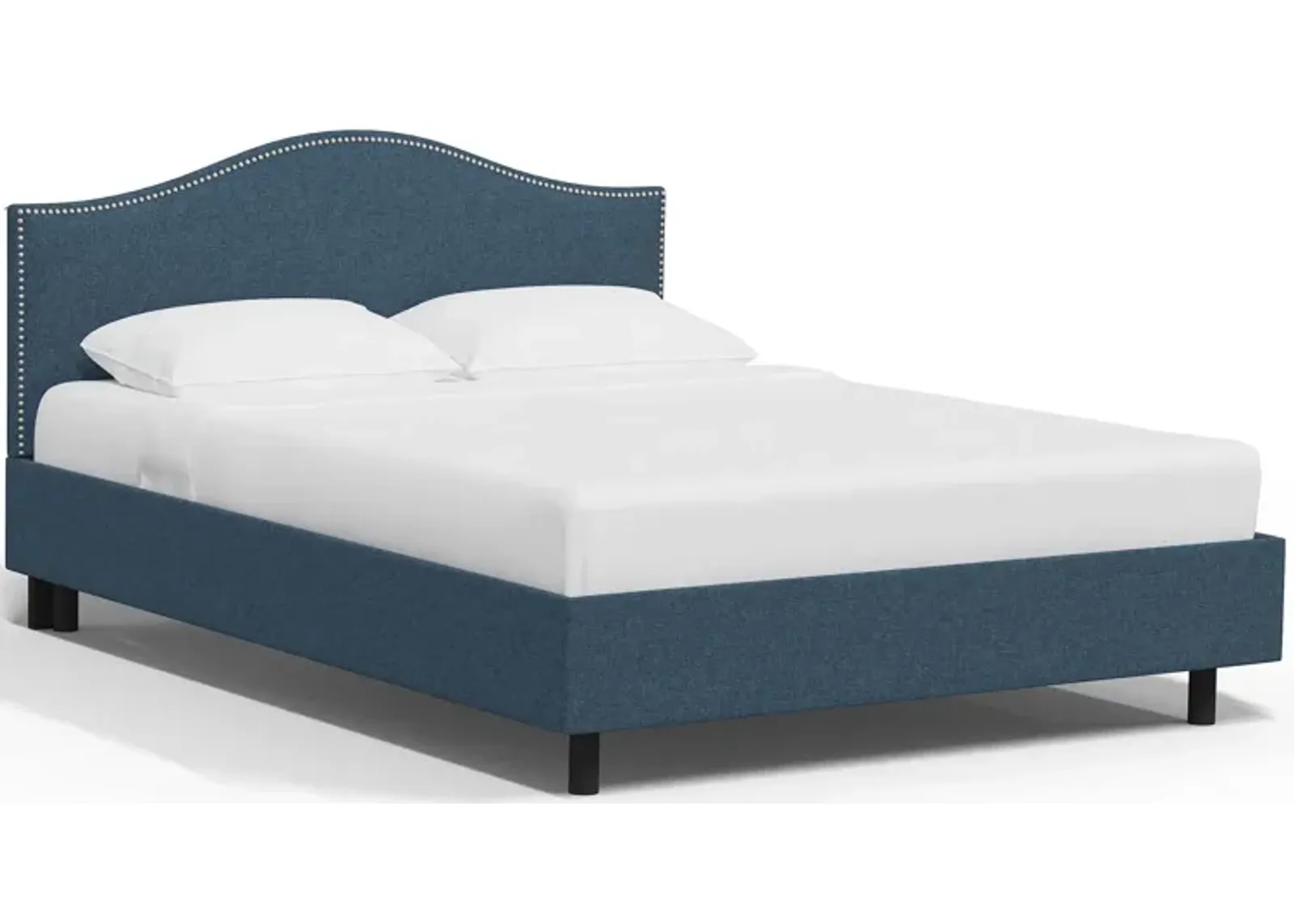 Alexander Platform Bed in Zuma Navy by Skyline