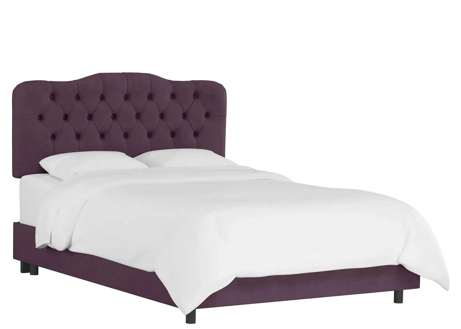 Argona Bed in Velvet Aubergine by Skyline