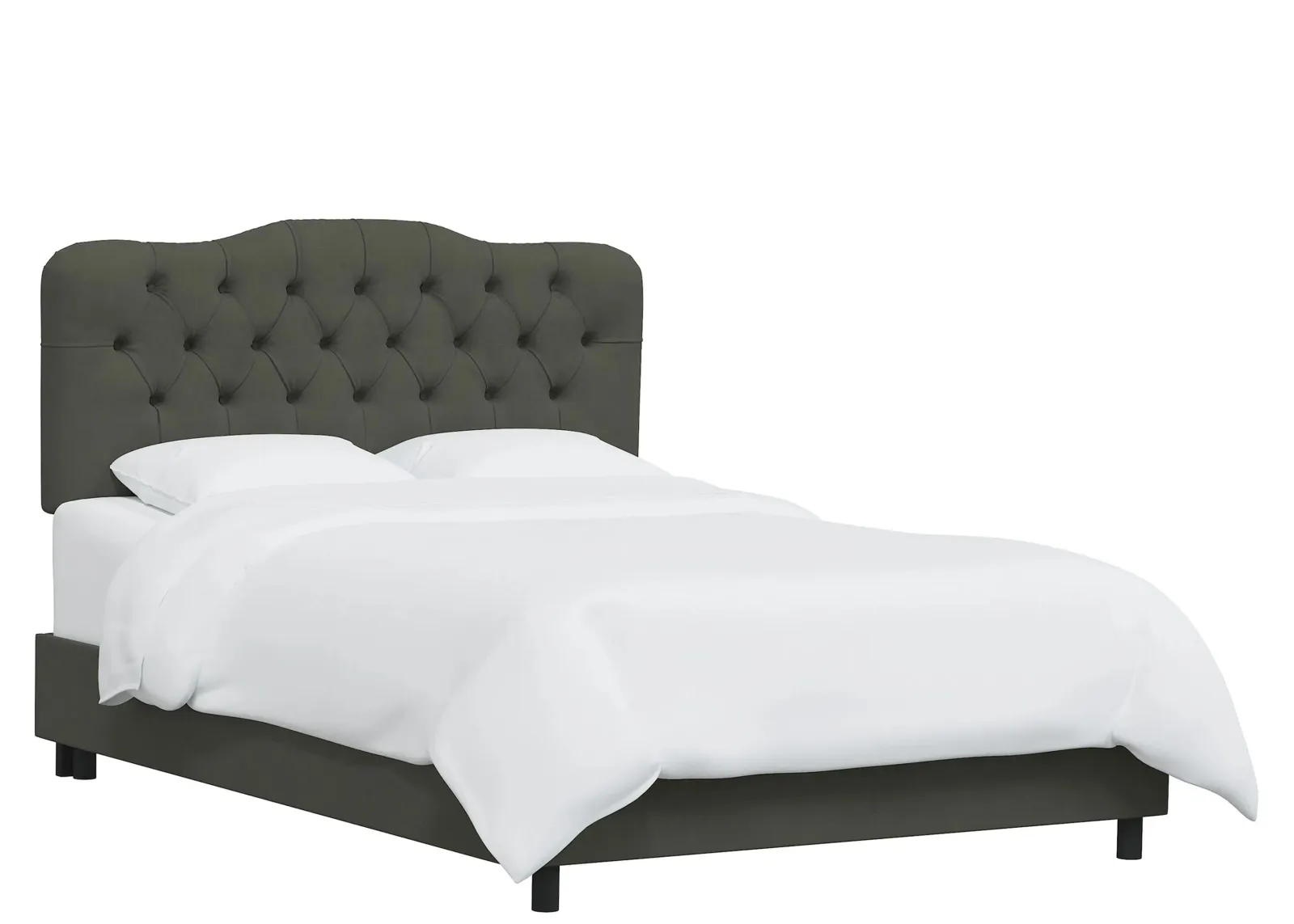 Argona Bed in Velvet Pewter by Skyline