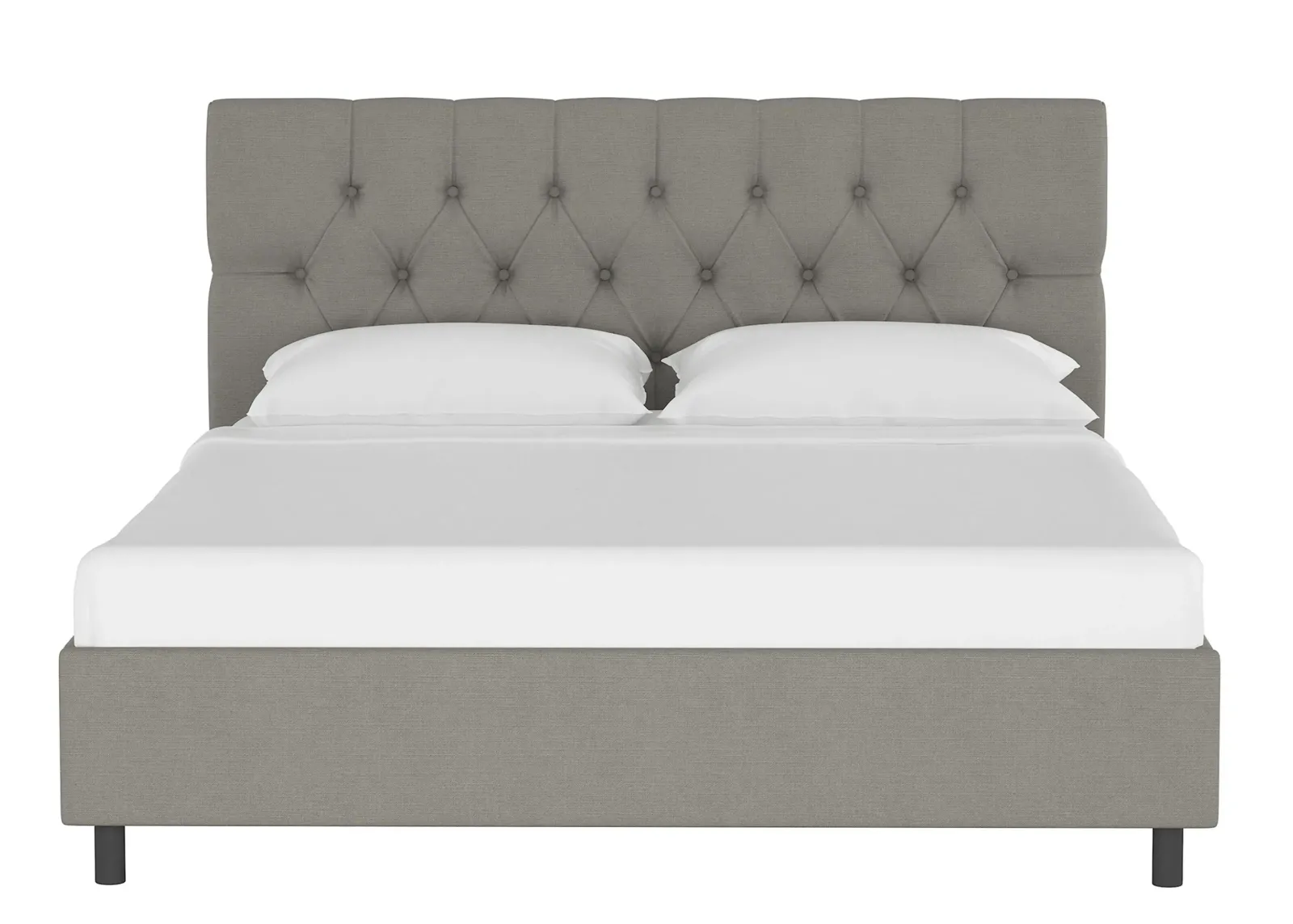 Blanchard Platform Bed in Linen Gray by Skyline