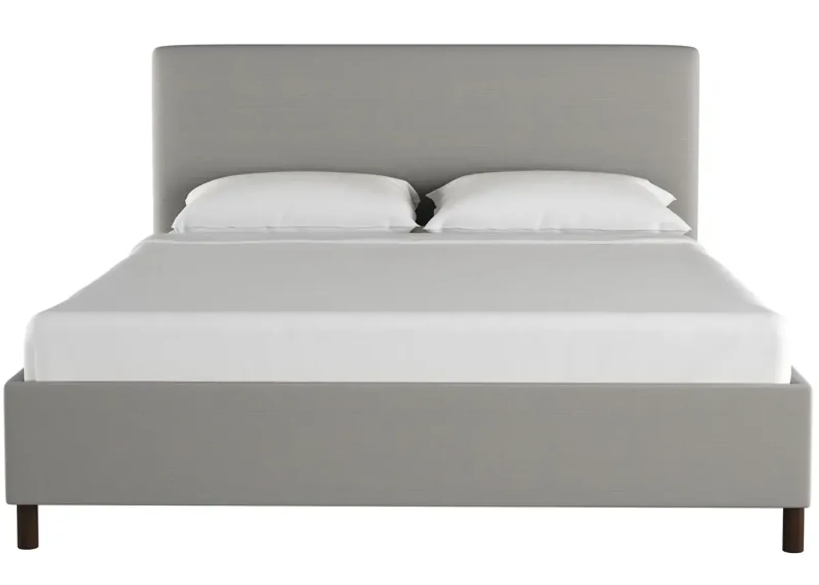 Valerie Platform Bed in Linen Gray by Skyline