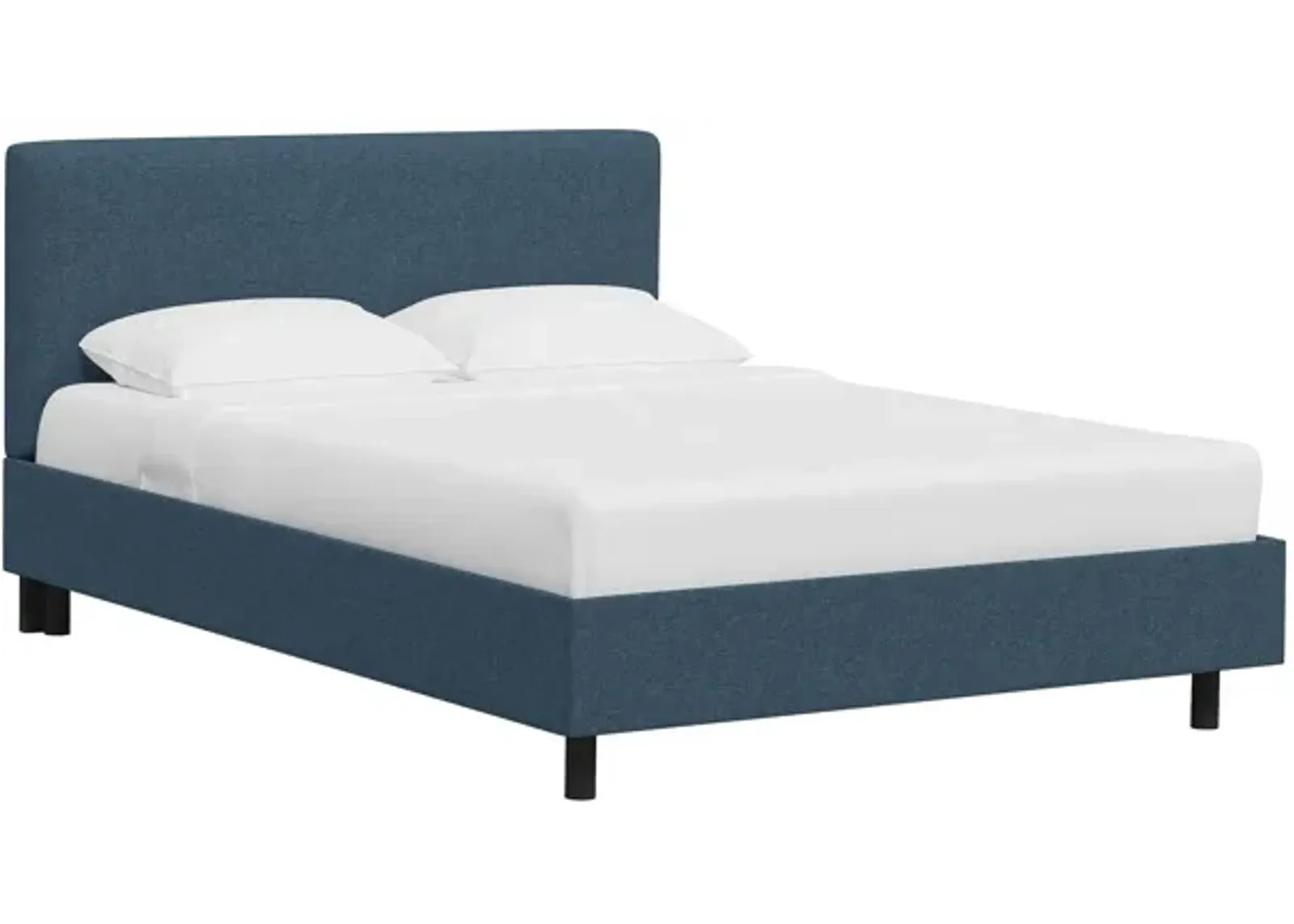 Valerie Platform Bed in Zuma Navy by Skyline