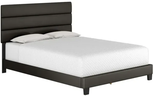 Parker Faux Leather Platform Bed
