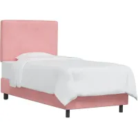 Marquette Bed in Premier Light Pink by Skyline