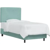 Marquette Bed in Velvet Caribbean by Skyline