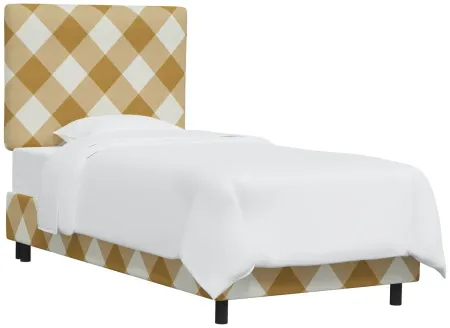Allendale Bed in Diamond Check Goldenrod by Skyline