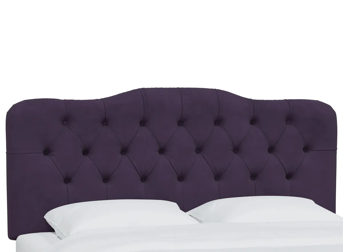 Argona Headboard in Velvet Aubergine by Skyline