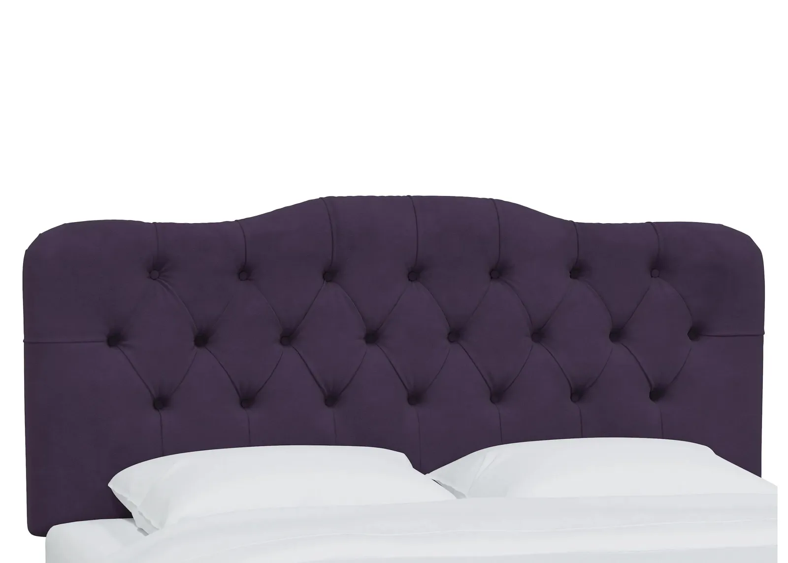 Argona Headboard in Velvet Aubergine by Skyline