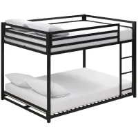 Miles Full over Full Bunk Bed in Black by DOREL HOME FURNISHINGS