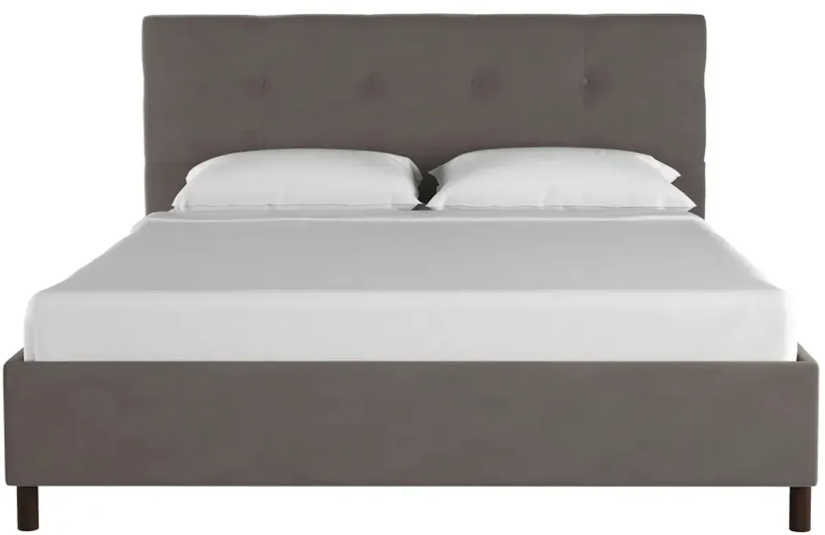 Nathan Platform Bed in Premier Charcoal by Skyline