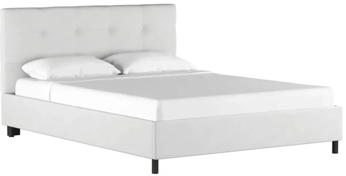 Nathan Platform Bed in Premier White by Skyline