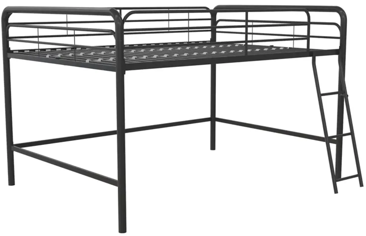 Walker Junior Loft Bed in Black by DOREL HOME FURNISHINGS