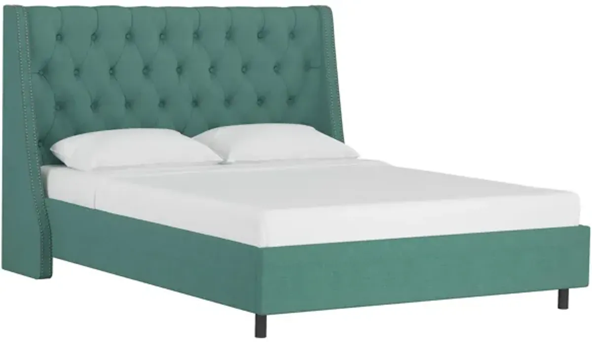 Sheridan Wingback Platform Bed