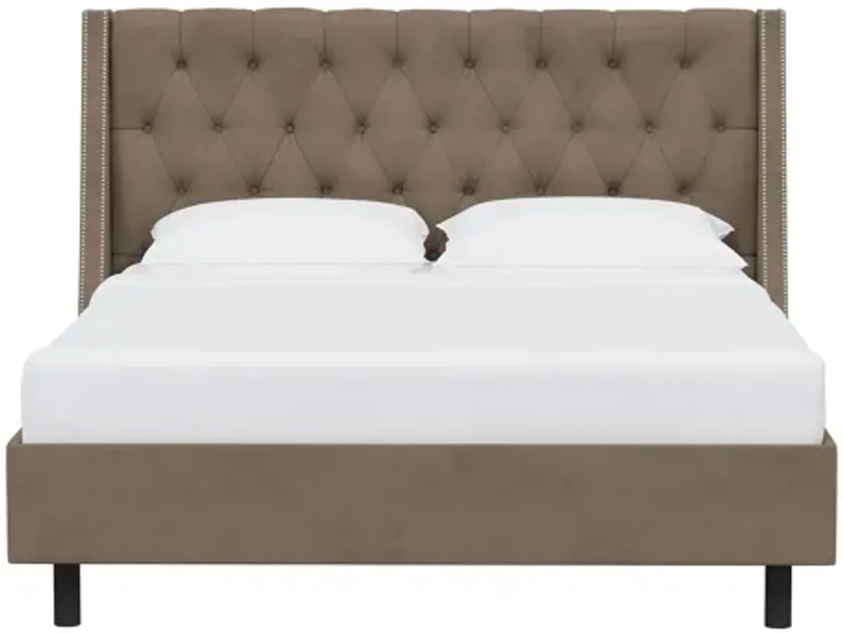 Sheridan Wingback Platform Bed