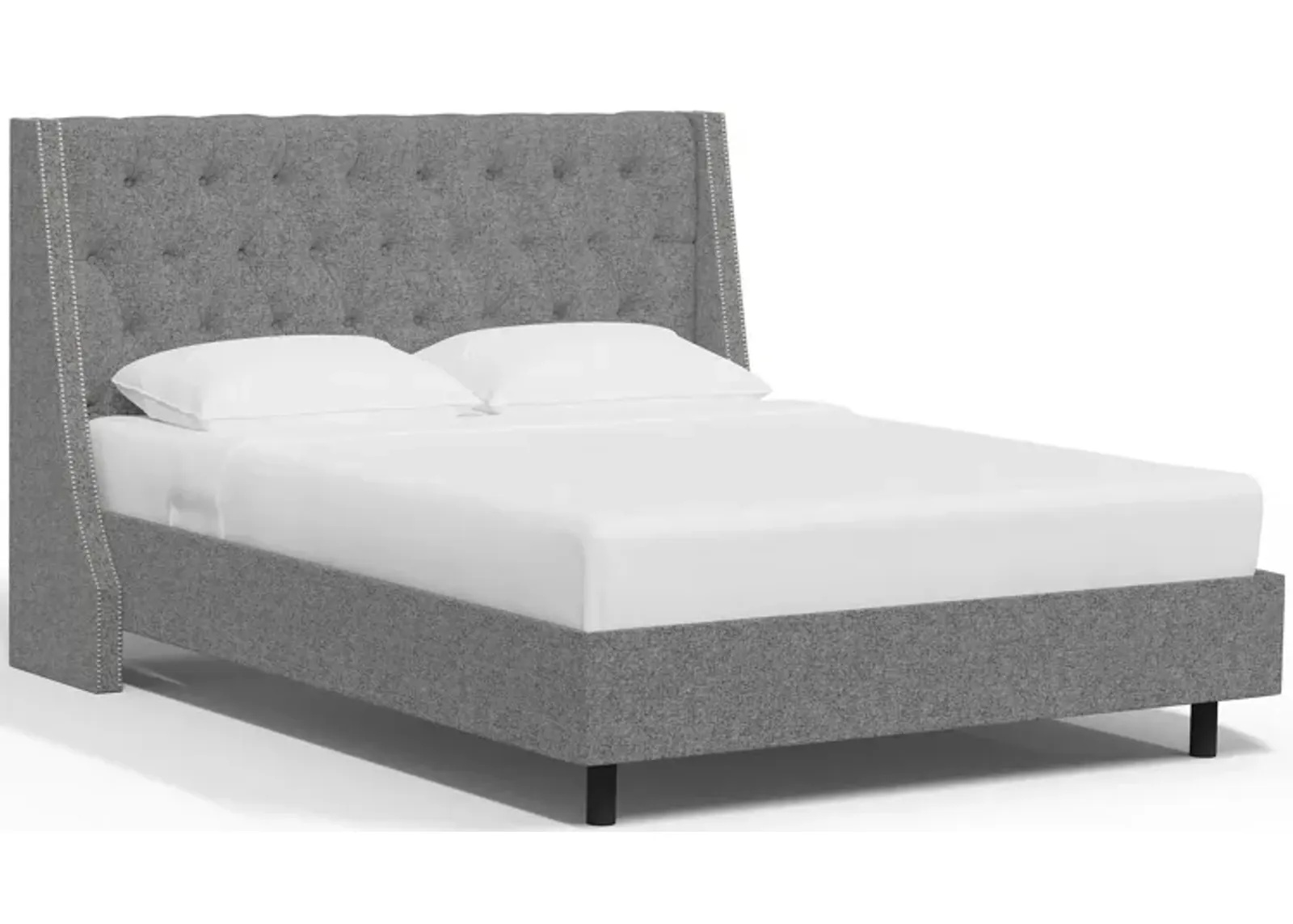 Sheridan Wingback Platform Bed in Zuma Pumice by Skyline