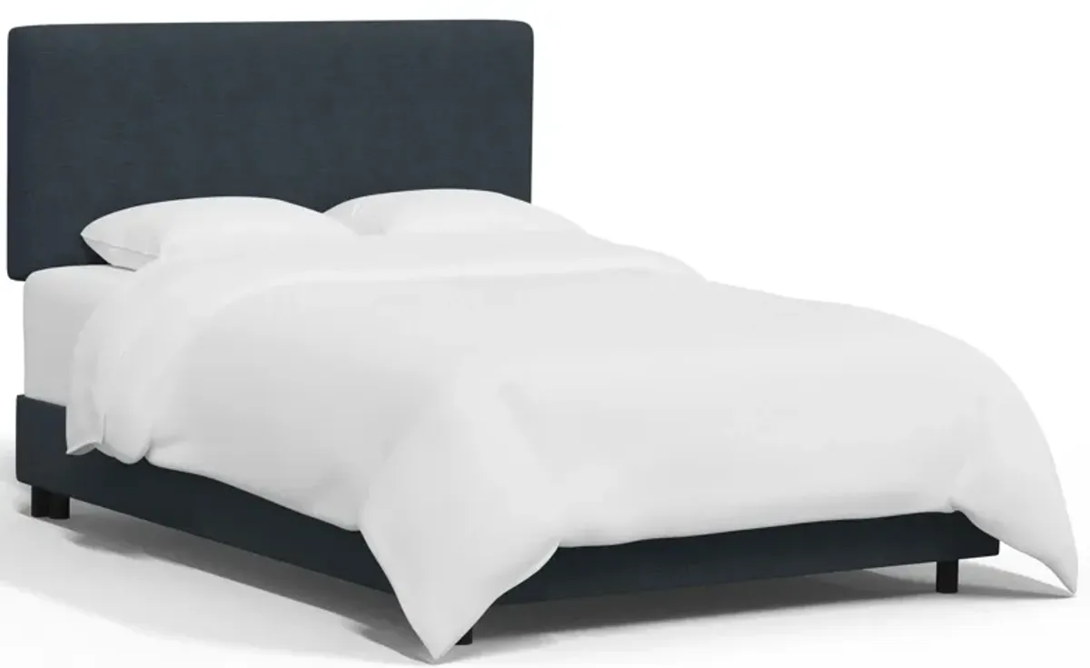 Valerie Bed in Linen Navy by Skyline