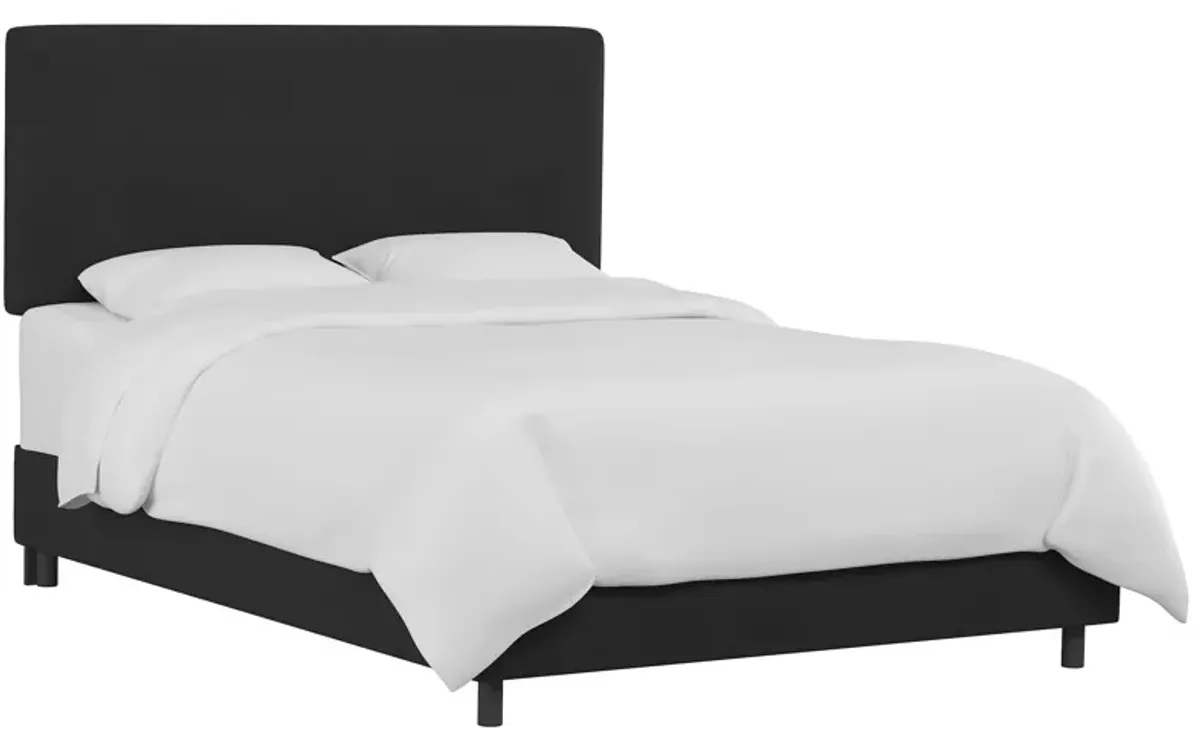 Valerie Bed in Velvet Black by Skyline