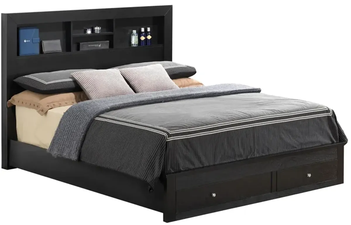 Burlington Storage Bed in Black by Glory Furniture