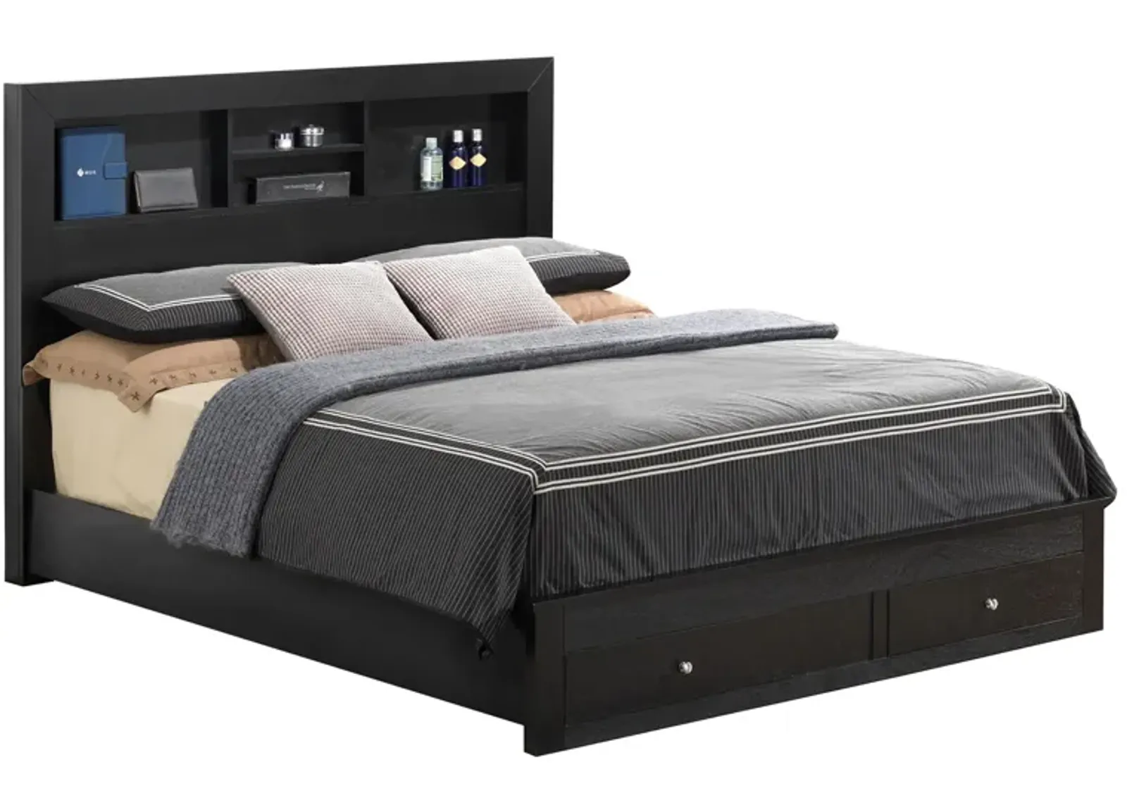 Burlington Storage Bed in Black by Glory Furniture