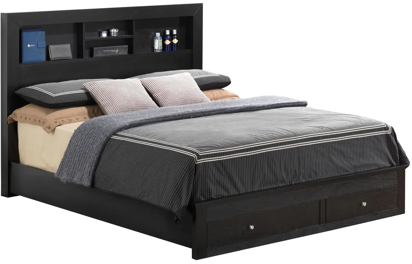 Burlington Storage Bed in Black by Glory Furniture