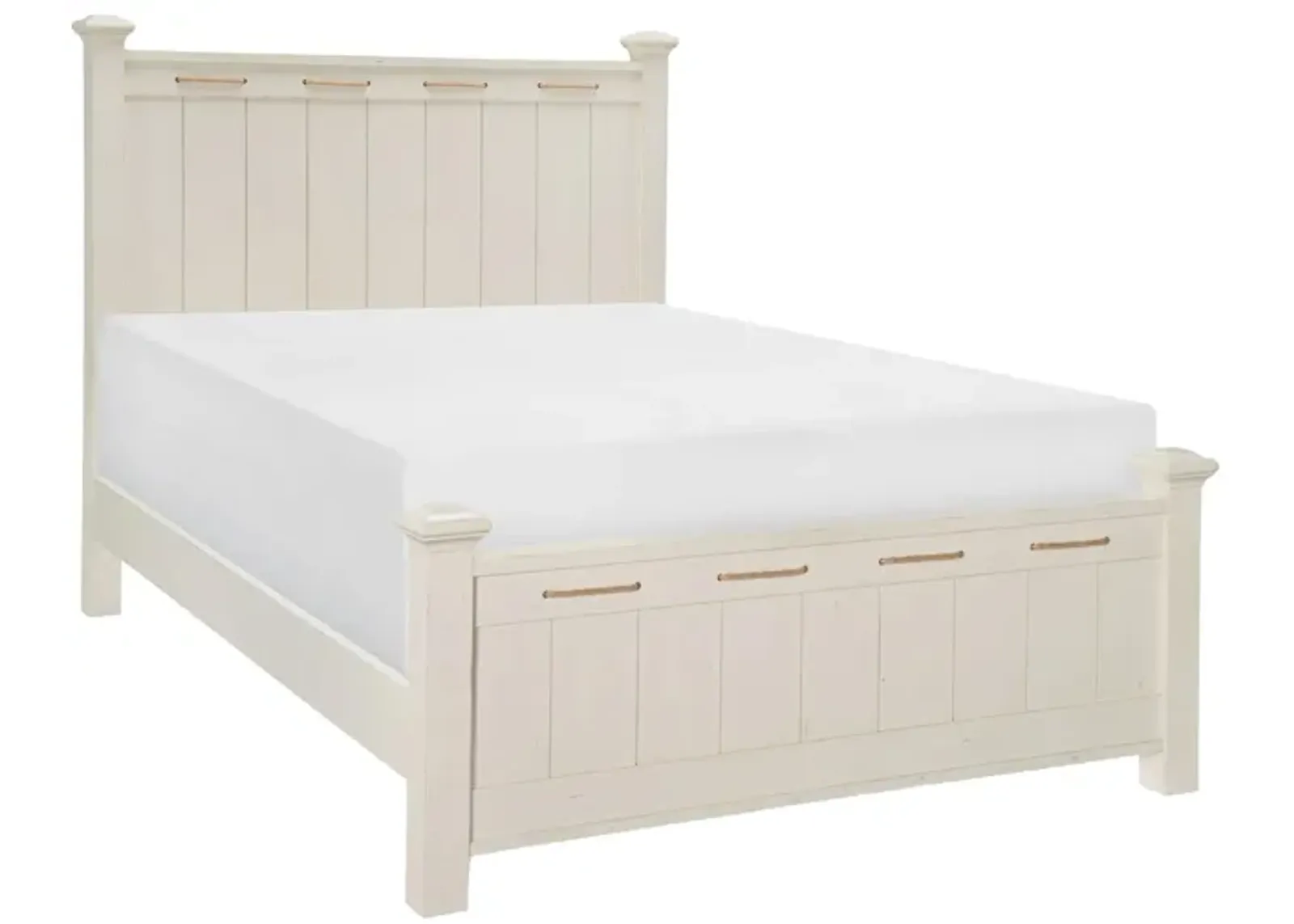 Lake House St Post Bed in Pebble White by Legacy Classic Furniture