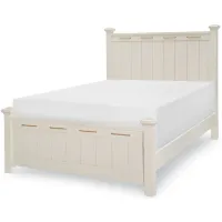 Lake House St Post Bed in Pebble White by Legacy Classic Furniture