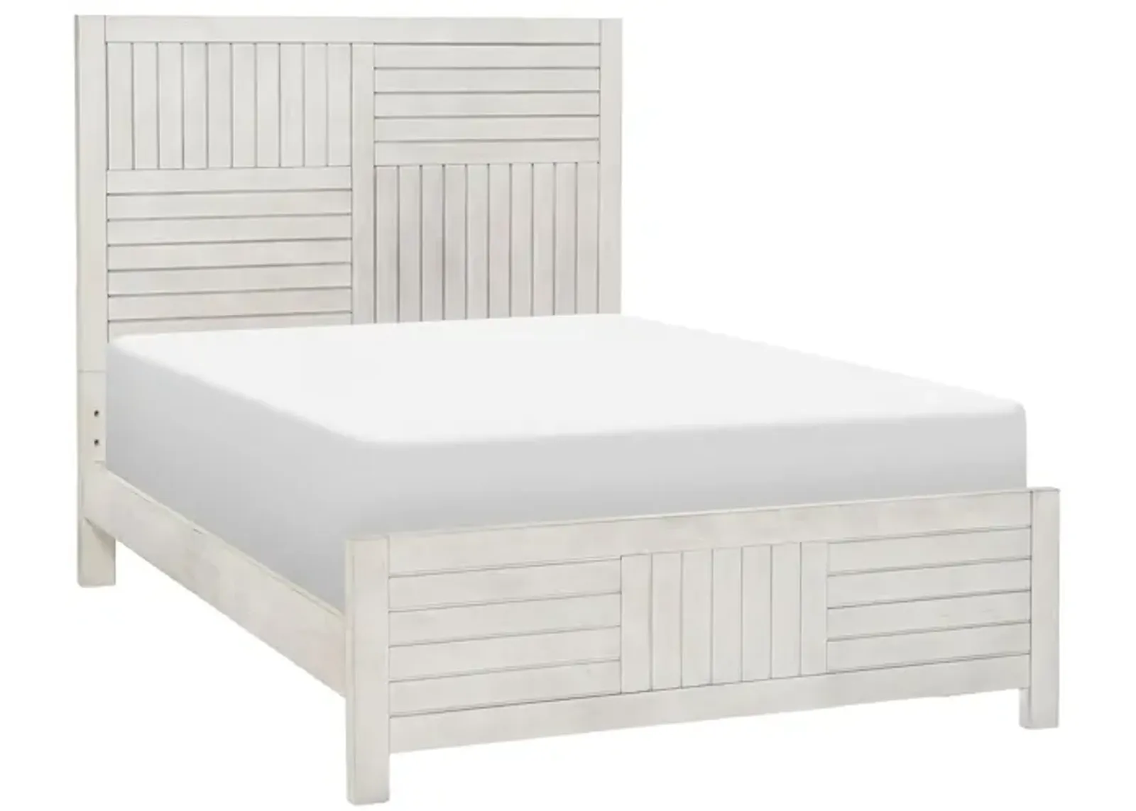 Summer Camp Panel Bed in Stone Path White by Legacy Classic Furniture