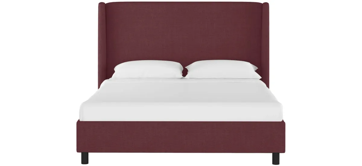 Ellison Platform Bed in Zuma Oxblood by Skyline