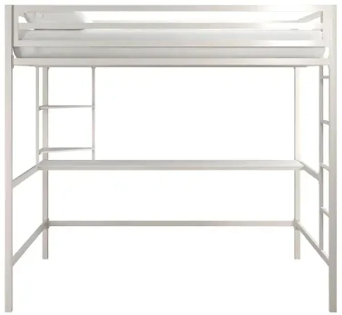 Novogratz Maxwell Loft Bed with Desk & Shelves